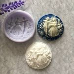Молд А575, Камея круглая 4 см