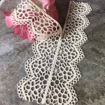 Кружево гибкое ажурное, набор 2 шт. по 16,5х3,7 см /кпг097