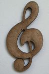 Декор 074, Скрипичный ключ, 5 см, мдф