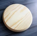 Сырная доска с фаской, мат-л: сосна, 20 см диам.