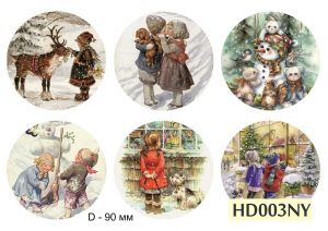 Декупажная карта А4 Hobby-decor, 55 г/м, hd003ny , Новогодние игрушки ― Творча майстерня ДекоПарк
