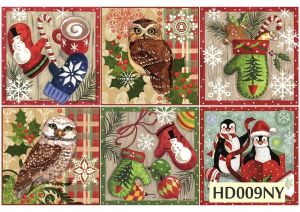 Декупажная карта А4 Hobby-decor, 55 г/м, hd009ny , Новогодняя ― Творча майстерня ДекоПарк