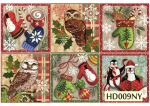Декупажная карта А4 Hobby-decor, 55 г/м, hd009ny , Новогодняя