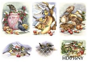 Декупажная карта А4 Hobby-decor, 55 г/м, hd016ny , Новогодняя ― Творча майстерня ДекоПарк