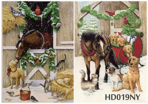 Декупажная карта А4 Hobby-decor, 55 г/м, hd019ny, Новогодняя ― Творча майстерня ДекоПарк