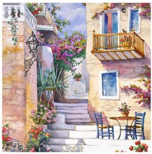 Салфетка 024, "Итальянский дворик", 33*33 см, 17,5 г/м2,  ti-flair ― Творча майстерня ДекоПарк