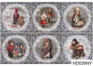Декупажная карта А4 Hobby-decor, 55 г/м, hd026ny, Новогодняя ― Творча майстерня ДекоПарк