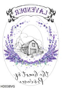 Декупажная карта А4 Hobby-decor, 55 г/м, HD038VG, Винтажная фоновая карта, лаванда, прованс (зеркальная) ― Творча майстерня ДекоПарк