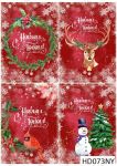 Декупажная карта А4 Hobby-decor, 55 г/м, hd073ny , Новогодняя 