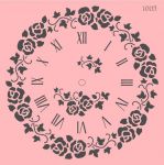 Трафарет "Tati stencil" 1005, Циферблат, шебби шик