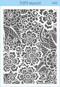 Объемный трафарет 1007 Tati Stencil, А4, Фоновый ― Творча майстерня ДекоПарк