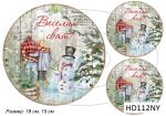 Декупажная карта А4 Hobby-decor, 55 г/м, hd112ny , Новогоднии игрушки