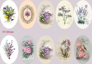 Декупажная карта 1860, Пасхальная, на яйца со срезом, 2019 ― Творча майстерня ДекоПарк