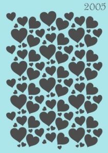 Объемный трафарет Tati Stencil 2005 (05), А5, фоновый ― Творча майстерня ДекоПарк