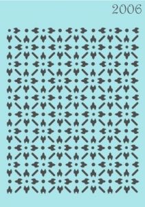 Объемный трафарет Tati Stencil 2006 (05), А5, фоновый ― Творча майстерня ДекоПарк
