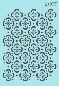 Объемный трафарет Tati Stencil 2007 (05), А5, фоновый ― Творча майстерня ДекоПарк