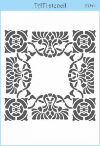 Трафарет "Tati stencil" 2041, А5, Орнамент, рамка ― Творча майстерня ДекоПарк
