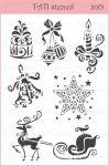 Трафарет "Tati stencil" 2075, А5, Новый год