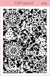 Трафарет "Tati stencil" 2105, А5, Новый год, фоновый