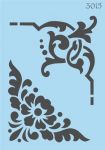 Трафарет "Tati stencil" 3015, А6, углы