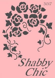 Трафарет "Tati stencil" 3017 Shabby Chic, винтаж, цветы ― Творча майстерня ДекоПарк