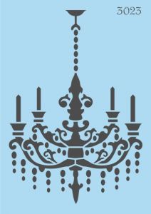 Объемный трафарет "Tati stencil" 3023, Люстра ― Творча майстерня ДекоПарк