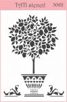 Трафарет "Tati stencil" 3062, растения, Дерево