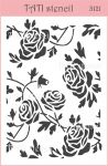Трафарет "Tati stencil" 3121, фоновый, цветы