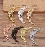 Филигрань 264, Цветы, цв. бр., 40х7 мм, 1 шт.