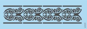 Объёмный трафарет "Tati stencil", 4005, Бордюр ― Творча майстерня ДекоПарк