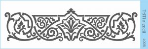 Трафарет "Tati stencil" 4008, бордюр, орнамент, вензель ― Творча майстерня ДекоПарк