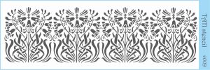 Трафарет "Tati stencil" 4009, кружево, бордюр ― Творча майстерня ДекоПарк