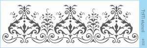 Объёмный трафарет "Tati stencil" 4012, Бордюры, кружево ― Творча майстерня ДекоПарк