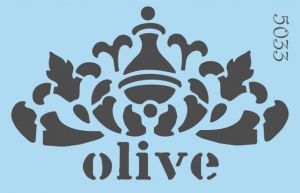Объёмный трафарет "Tati stencil" 5033, Olive / Олива ― Творча майстерня ДекоПарк