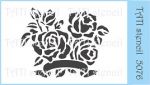 Объёмный трафарет "Tati stencil" 5076, цветы, розы