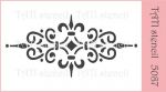 Трафарет "Tati stencil" 5087, вензель, центр