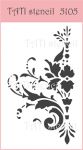 Трафарет "Tati stencil" 5105, Цветочный бордюр