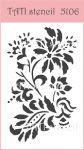Трафарет "Tati stencil" 5106, Цветочный орнамент