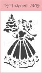 Трафарет "Tati stencil" 5109, Новый год