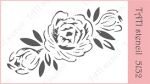 Универсальный трафарет TATI stencil 5132, цветы, бордюры