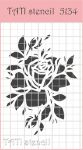 Универсальный трафарет TATI stencil 5134, Розы