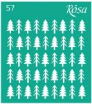 Трафарет многоразовый самоклеющийся, №57, 9х10см, Серія „Новий рік“, ROSA TALENT 