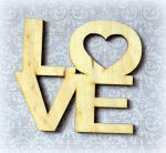 Декор 149, LOVE, фан. 4мм, 77х70мм