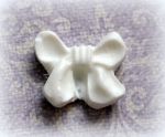 Бантик, цв. белый, мод. пл., 12х14 см