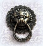 Ручка 138, цв. бр., голова льва ( с кольцом )