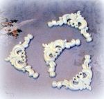 Уголок, модельный пластик, цв.: белый,  30х30х16мм