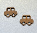 Декор 082,  Машинка, мдф 3 мм, 3,5 см 