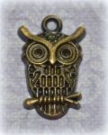 Подвеска Сова, цв. бр., 23х19мм (scb396)