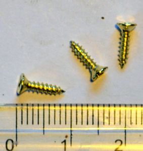 Шурупы 03, цвет золото, 8x2,5 мм. 10 грамм ― Творча майстерня ДекоПарк