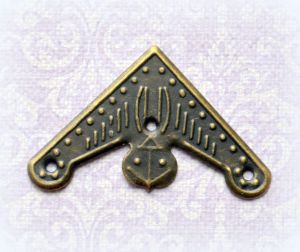 Уголок 063,цв.: бронза, 32х32 мм ― Творча майстерня ДекоПарк